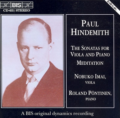 ヒンデミット: ヴィオラとピアノのためのソナタ集