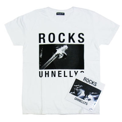 UHNELLYS "ROCKS"T-shirt with EP -RUDE GALLERY- Mサイズ UHNELLYS "ROCKS"T-shirt with EP -RUDE GALLERY- Mサイズ