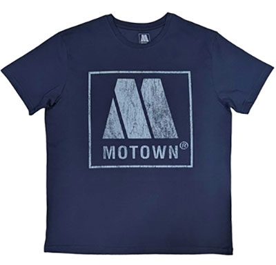 Motown Records Vintage Logo Denim Blue T-Shirt