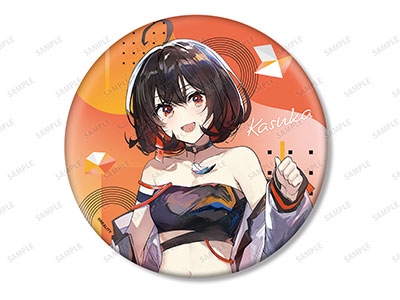 緜先生 描き下ろしイラスト カスカ タクティカルファッションver. BIG缶バッジ 緜先生 描き下ろしイラスト カスカ タクティカルファッションver. BIG缶バッジ