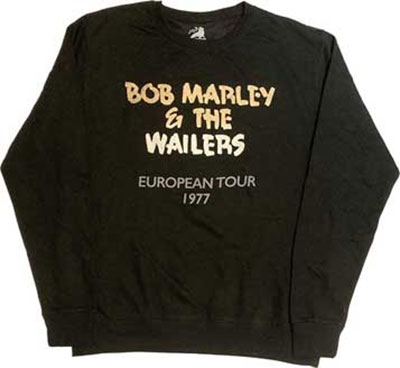 Bob Marley/Bob Marley Wailers European Tour '77 Sweatshirt/S[2050268788613]