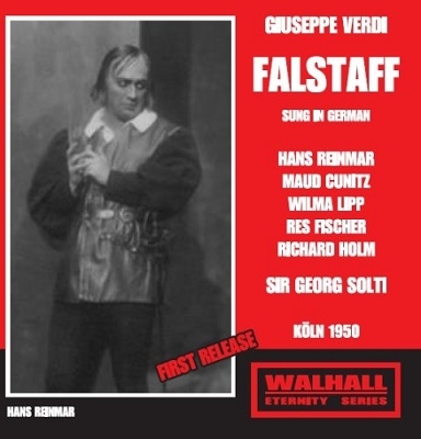 VERDI :FALSTAFF (IN GERMAN):GEORG SOLTI(cond)/COLOGNE RADIO SYMPHONY ORCHESTRA & CHORUS/HANS REINMAR(Br)/ETC(1950)