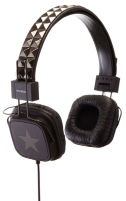 mix-style studs headphone / star gunmetal