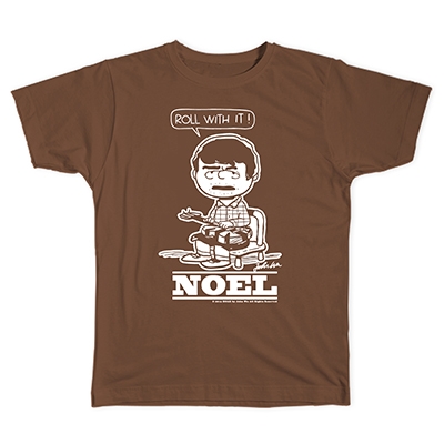 PEANUTS COMIC STYLE×ブリット・ポップ・スター T-shirt NOEL Chestnut/XLサイズ