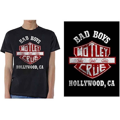 Motley Crue/Motley Crue Bad Boys Shield T-Shirt/S[2050268892792]