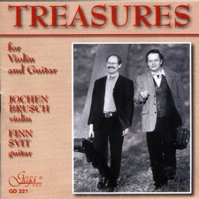 åإ󡦥֥륷/Treasures for Violin and Guitar Handel, J.S.Bach, Fiocco, etc / Jochen Brusch(vn), Finn Svit(g)[GD221]