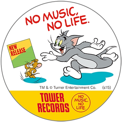 トムとジェリー×TOWER RECORDS でか缶バッジ A