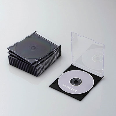 ELECOM CD/DVDॱ(10ѥå)/֥å[CCD-JSCS10BK]