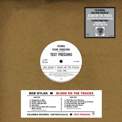 Blood On The Tracks-Original New York Test Pressing＜RECORD STORE DAY対象商品＞