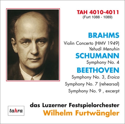 ブラームス: ヴァイオリン協奏曲、シューマン: 交響曲第4番、ベートーヴェン: 交響曲第3番「英雄」、第7番～リハーサル、第9番～フィナーレより
