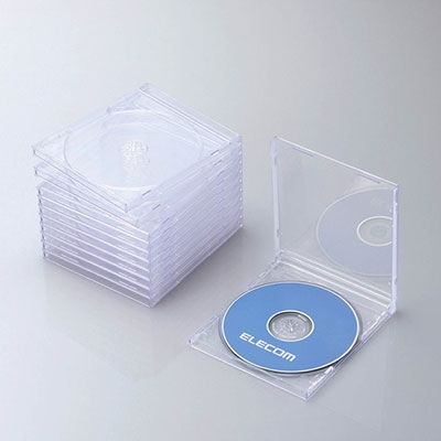 ELECOM CD/DVD(1Ǽ)(10ѥå)/ꥢ[CCD-JSCN10CR]