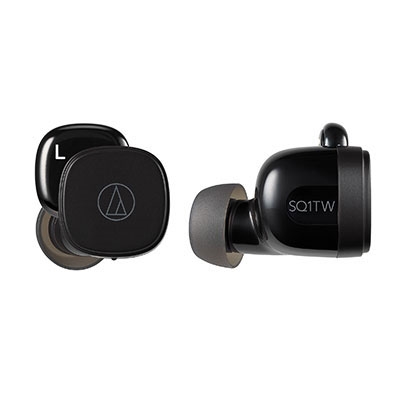 Audio-Technica 完全ワイヤレスイヤホン ATH-SQ1TW／Black Headphone／Earphone