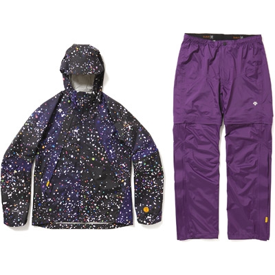 TOWER RECORDS × DESCENTE DUALIS RAINBOW STAR RAINSUIT/Lサイズ