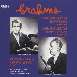 ブラームス:クラリネット・ソナタ第1番・第2番 ホルン三重奏曲