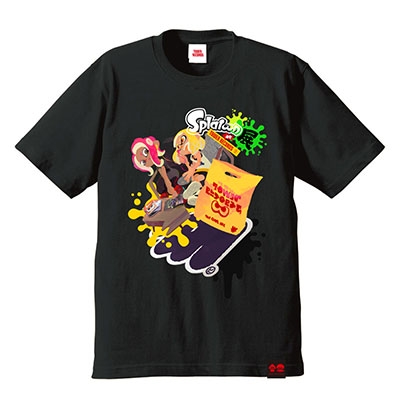 スプラトゥーン Tower Records Splatoon展 T Shirts ブラック Xlサイズ