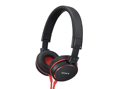 SONY ステレオヘッドホン MDR-ZX600 レッド