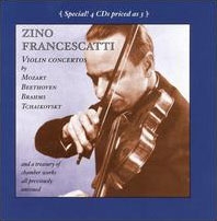 Francescatti plays Violin Concertos by Mozart, Beethoven, Brahms, Tchaikovsky, etc.