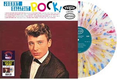 Johnny Hallyday/Nous Les Filles (Venezuela) - Rock!Yellow, Pink, Blue &Orange Splatter Vinyl[3700477834821]