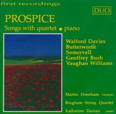 Prospice: Songs with String Quartet or Piano