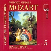 Mozart:Complete Clavier Works Vol.5 -Sonata KV.310/9 Variations KV.264/Andante KV.1a/etc:Siegbert Rampe(cemb/clavichord/fp) Mozart:Complete Clavier Works Vol.5 -Sonata KV.310/9 Variations KV.264/Andante KV.1a/etc:Siegbert Rampe(cemb/clavichord/fp)