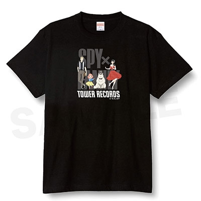 SPY×FAMILY』 × TOWER RECORDS Tシャツ ブラック Sサイズ