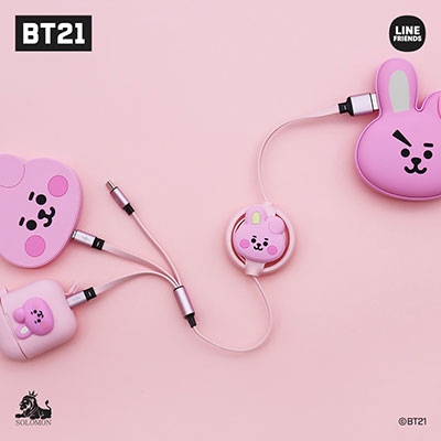 BT21/BT21 3 IN 1 充電ケーブル/COOKY