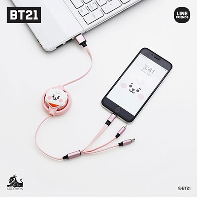 BT21/BT21 3 IN 1 充電ケーブル/COOKY