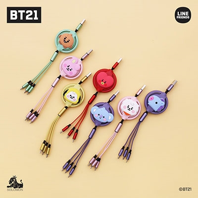 BT21/BT21 3 IN 1 充電ケーブル/COOKY