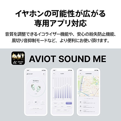 AVIOT 完全ワイヤレスイヤホン TE-D01v-WH ホワイト