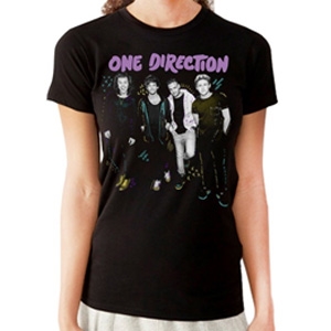 One Direction Backstage T-Shirt Black Ladys Lサイズ