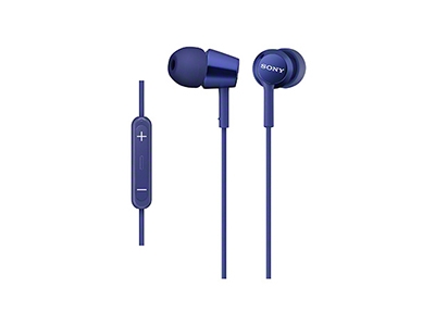 SONY iPod/iPhone/iPad対応 密閉型インナーイヤーレシーバー(リモコン付) MDR-EX150IP/Blue