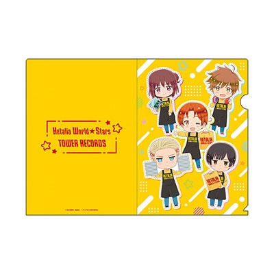 ヘタリア World☆Stars × TOWER RECORDS クリアファイル2枚セット