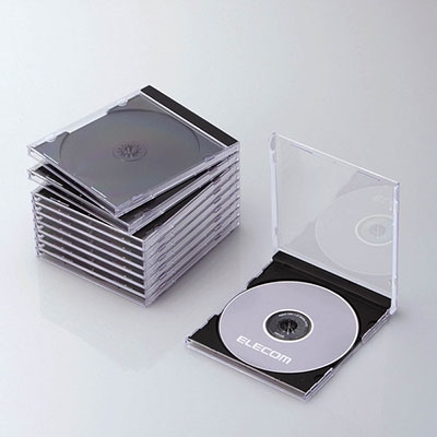 ELECOM CD/DVD(1Ǽ)(10ѥå)/֥å[CCD-JSCN10BK]