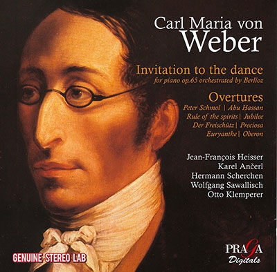ウェーバー: 舞踏への勧誘Op.65(オリジナル・ピアノ版)、舞踏への勧誘Op.65(ベルリオーズ編曲)、歌劇「ペーター・シュモル」序曲、他