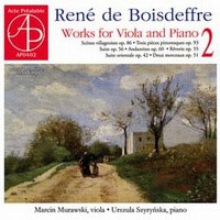 ޥ󡦥ե/Rene de Boisdeffre Works for Viola &Piano Vol. 2[AP0402]