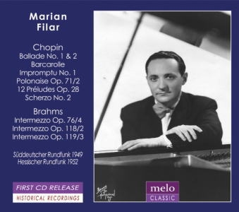 ޥꥢ󡦥ե顼/Marian Filar plays Chopin and Brahms[MC1026]