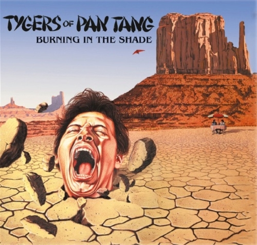 Tygers Of Pan Tang/Burning In The ShadeSunburst Yellow/Red Vinyl[MICR023UK]