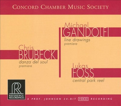 C.Brubeck: Danza del Soul; M.Gandolfi: Line Drawings; L.Foss: Central Park Reel