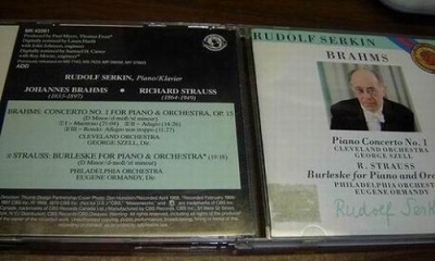 Brahms: Piano Concerto no 1; Strauss: Burleske/ Szell,Serkin