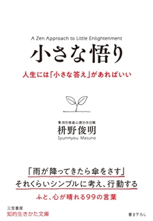 小さな悟り 人生には「小さな答え」があればいい 小さな悟り 人生には「小さな答え」があればいい