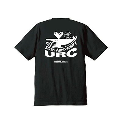 URC 50th Anniversary × TOWER RECORDS T-shirts ブラック XL