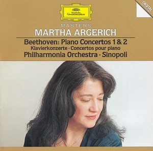 Beethoven: Piano Concerto No.1 Op.15, No.2 Op.19 / Martha Argerich(p), Giuseppe Sinopoli(cond), Philharmonia Orchestra