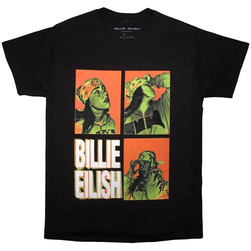 完売品 Billie Eilish TシャツFace Photo S/S Tee Red Portrait