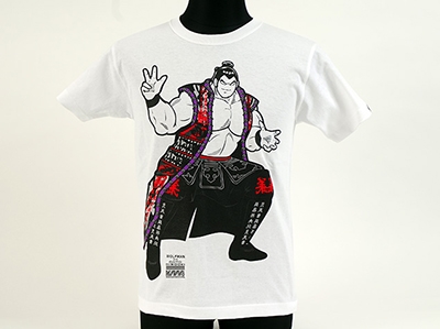 新日本プロレス キン肉マンコラボ 後藤洋央紀×ウルフマン T-shirt/Mサイズ 新日本プロレス キン肉マンコラボ 後藤洋央紀×ウルフマン T-shirt/Mサイズ