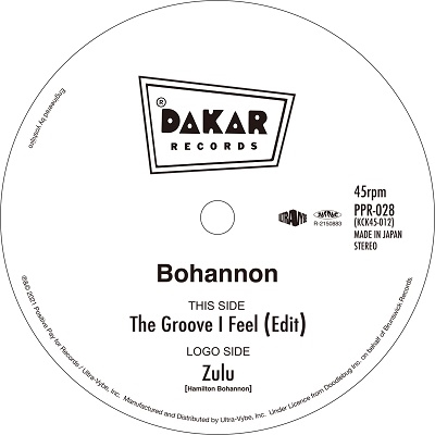 Hamilton Bohannon/The Groove I Feel (Edit) / Zuluס[PPR-028]