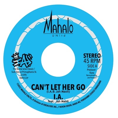 I.A./CAN'T LET HER GO / LOVE ON THIS BEACH＜数量限定盤＞[TIM015-EP]