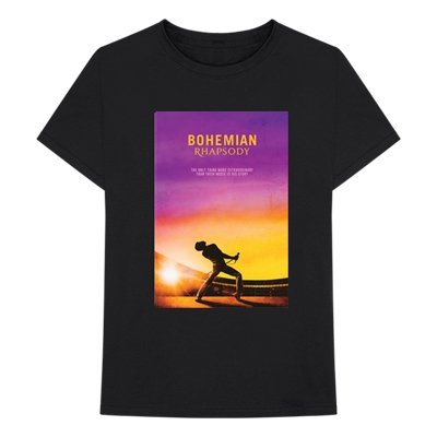 Queen/Sunset Bohemian Rhapsody Movie Tシャツ Black Mサイズ