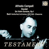 硼ޥ륳/Handel Six Violin Sonatas  Bach / Campoli, Malcolm[SBT1358]