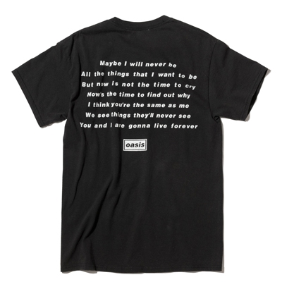 Oasis/Live Forever 半袖T-shirt (Black)/Mサイズ