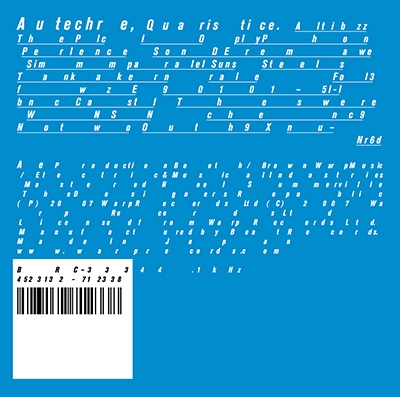 Autechre/クアリスティス＜期間限定生産盤＞